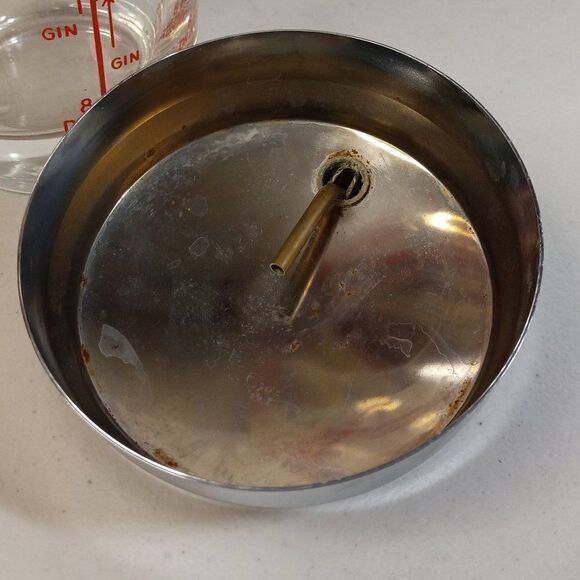 Vintage Art Deco Barware Clear Glass Red Font Recipes Cocktail ShakerCottagecore - Picture 3 of 7